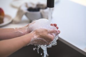 Washing your hands is the best way to avoud bacteria from entering the body. 
