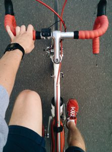 Going on a bike ride is a low impact exercise on your joints. 