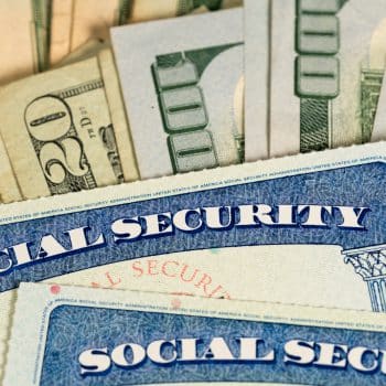 social security cards and money